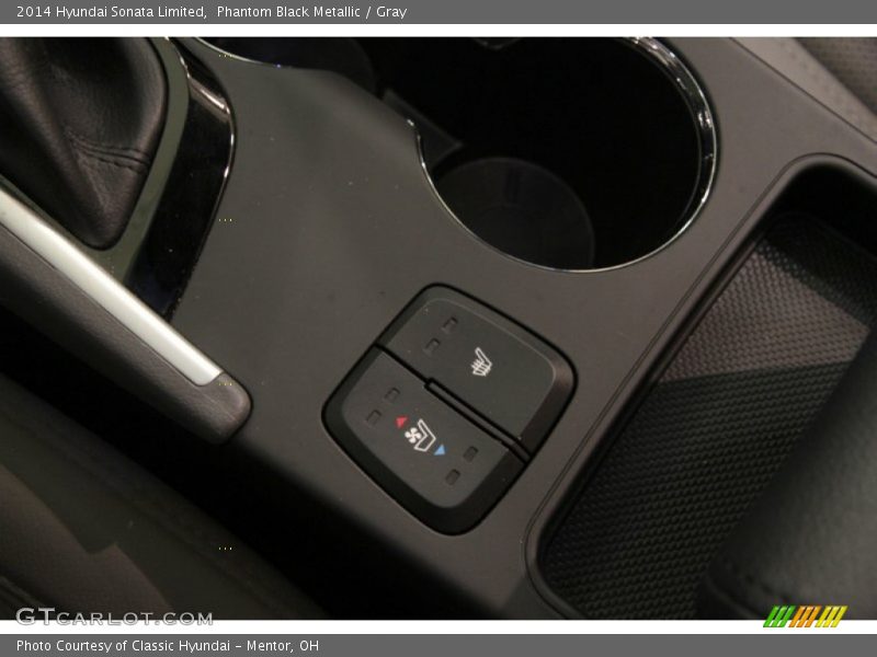 Phantom Black Metallic / Gray 2014 Hyundai Sonata Limited