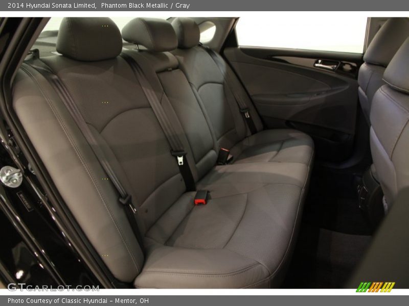 Phantom Black Metallic / Gray 2014 Hyundai Sonata Limited