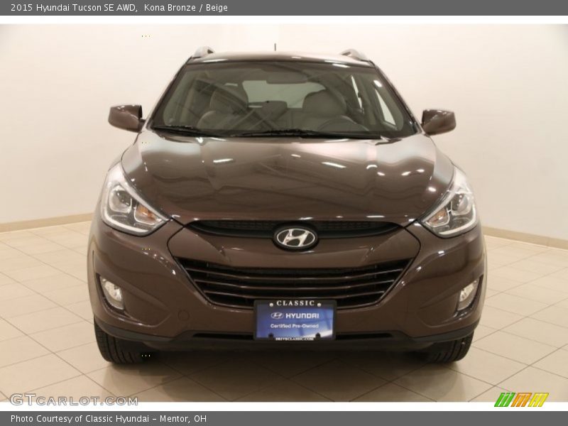 Kona Bronze / Beige 2015 Hyundai Tucson SE AWD
