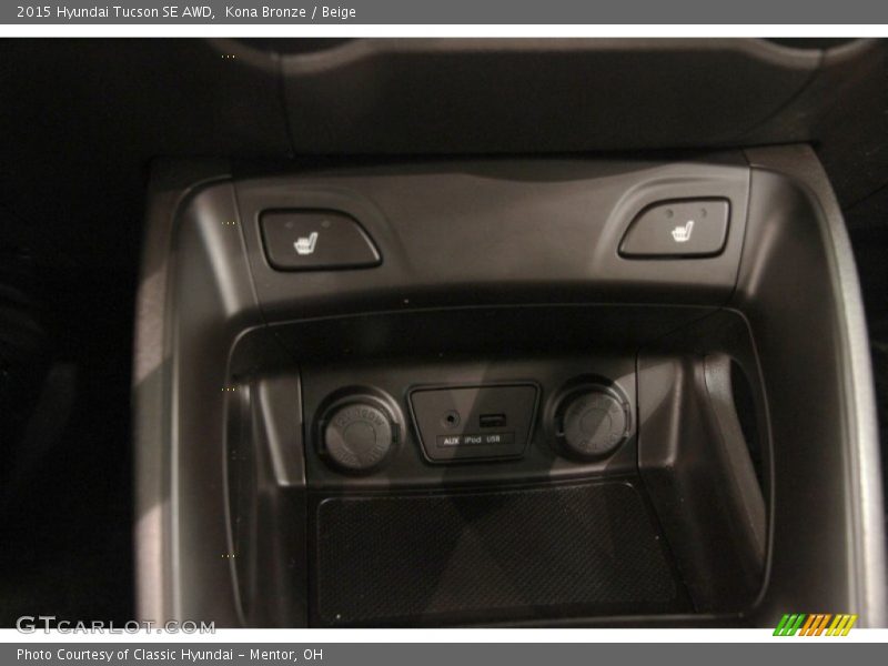 Kona Bronze / Beige 2015 Hyundai Tucson SE AWD
