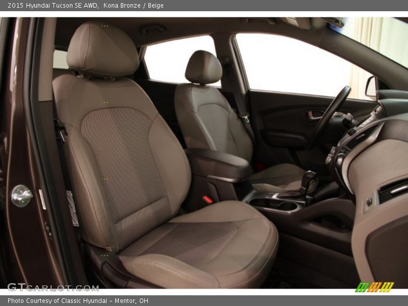 Kona Bronze / Beige 2015 Hyundai Tucson SE AWD