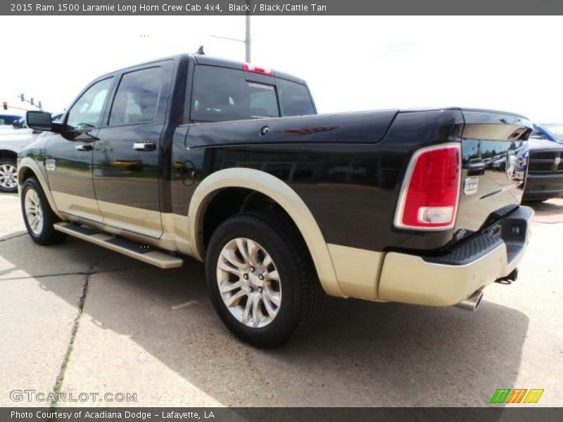Black / Black/Cattle Tan 2015 Ram 1500 Laramie Long Horn Crew Cab 4x4