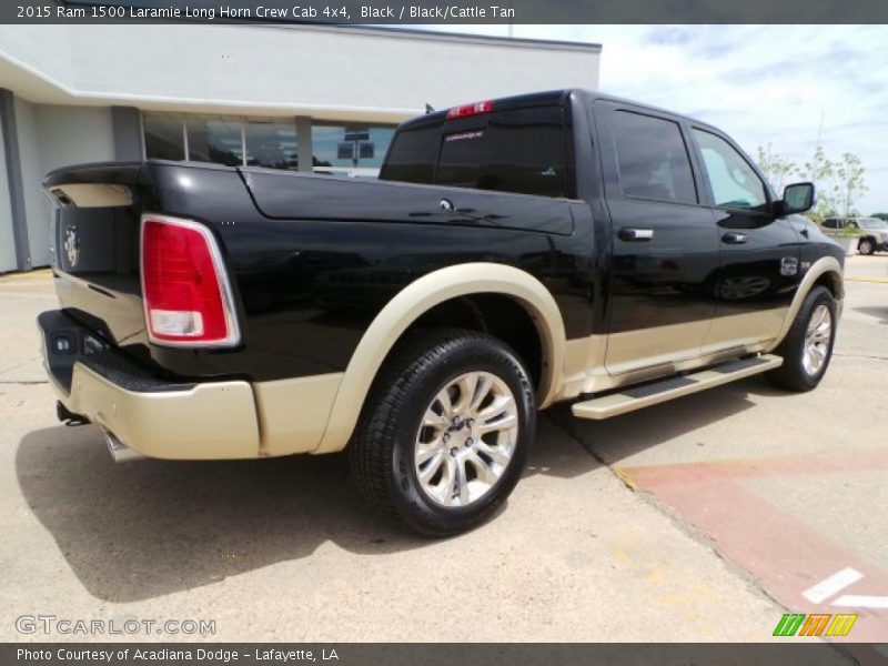 Black / Black/Cattle Tan 2015 Ram 1500 Laramie Long Horn Crew Cab 4x4