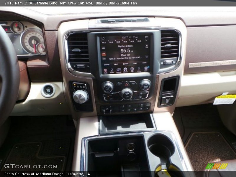 Black / Black/Cattle Tan 2015 Ram 1500 Laramie Long Horn Crew Cab 4x4