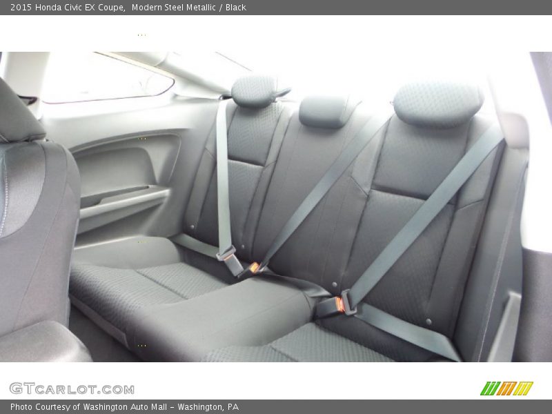 Modern Steel Metallic / Black 2015 Honda Civic EX Coupe