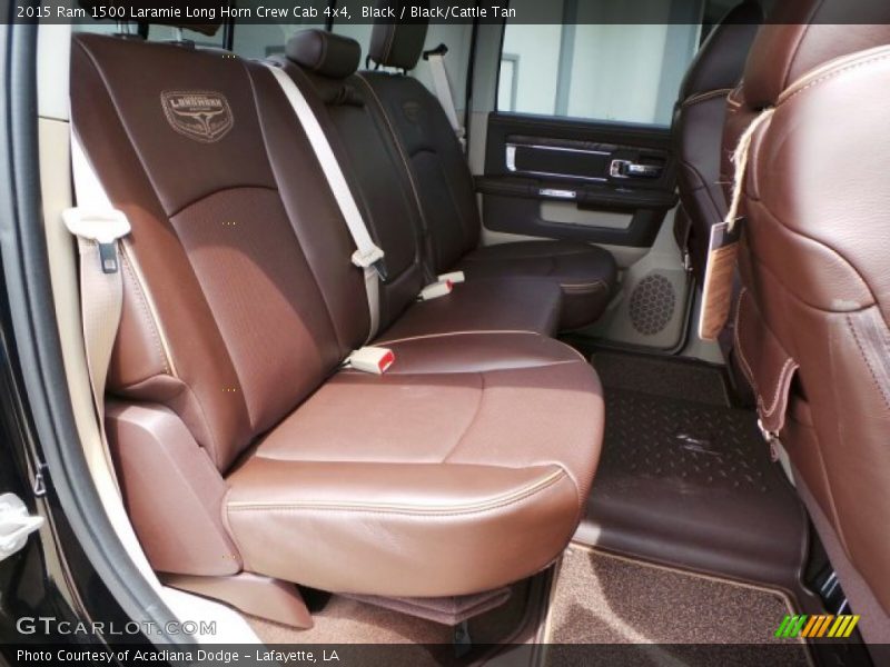 Black / Black/Cattle Tan 2015 Ram 1500 Laramie Long Horn Crew Cab 4x4