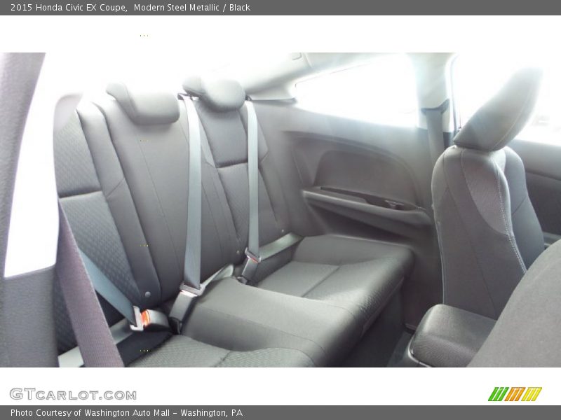 Modern Steel Metallic / Black 2015 Honda Civic EX Coupe