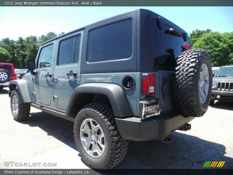 Anvil / Black 2015 Jeep Wrangler Unlimited Rubicon 4x4