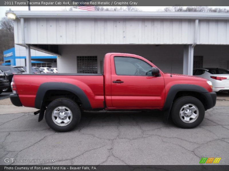 Barcelona Red Metallic / Graphite Gray 2011 Toyota Tacoma Regular Cab 4x4