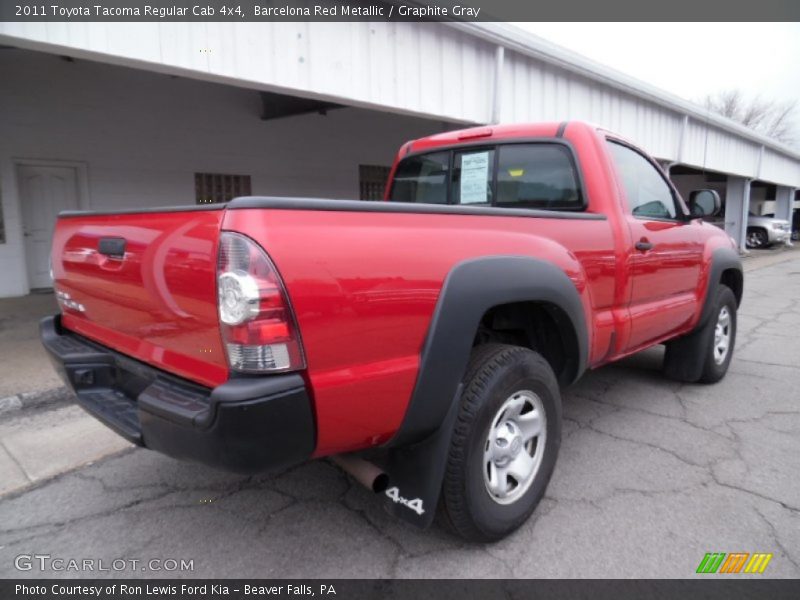Barcelona Red Metallic / Graphite Gray 2011 Toyota Tacoma Regular Cab 4x4