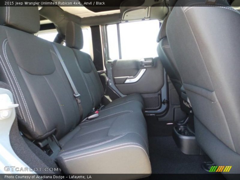 Rear Seat of 2015 Wrangler Unlimited Rubicon 4x4