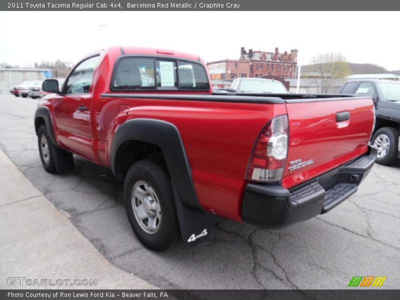 Barcelona Red Metallic / Graphite Gray 2011 Toyota Tacoma Regular Cab 4x4