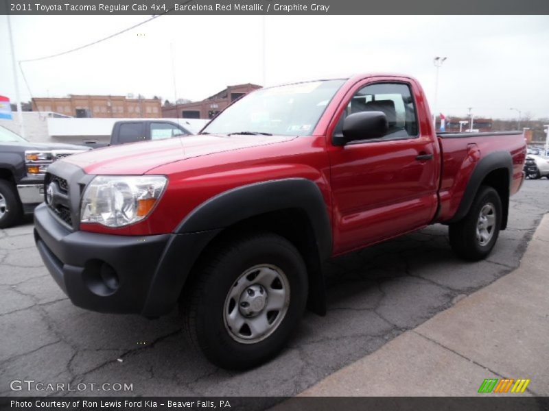 Barcelona Red Metallic / Graphite Gray 2011 Toyota Tacoma Regular Cab 4x4