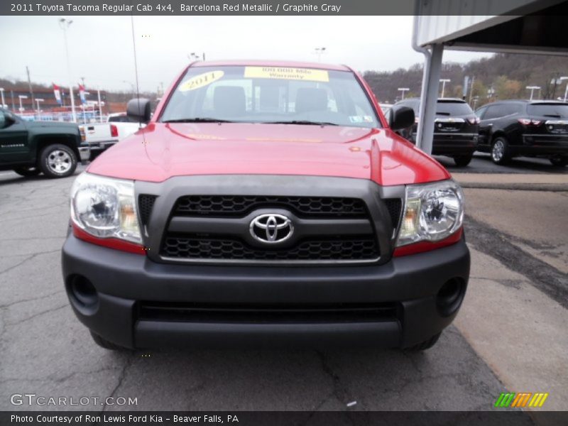 Barcelona Red Metallic / Graphite Gray 2011 Toyota Tacoma Regular Cab 4x4