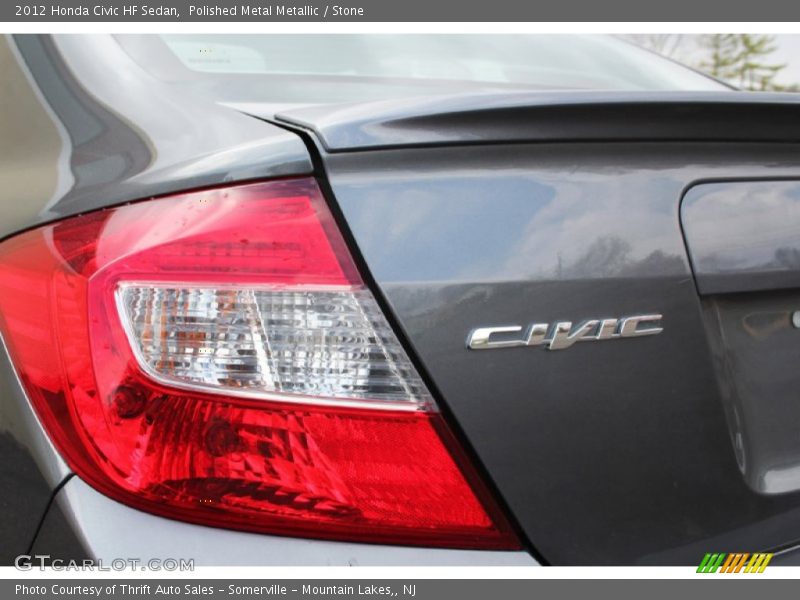 Polished Metal Metallic / Stone 2012 Honda Civic HF Sedan