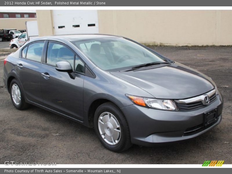 Polished Metal Metallic / Stone 2012 Honda Civic HF Sedan