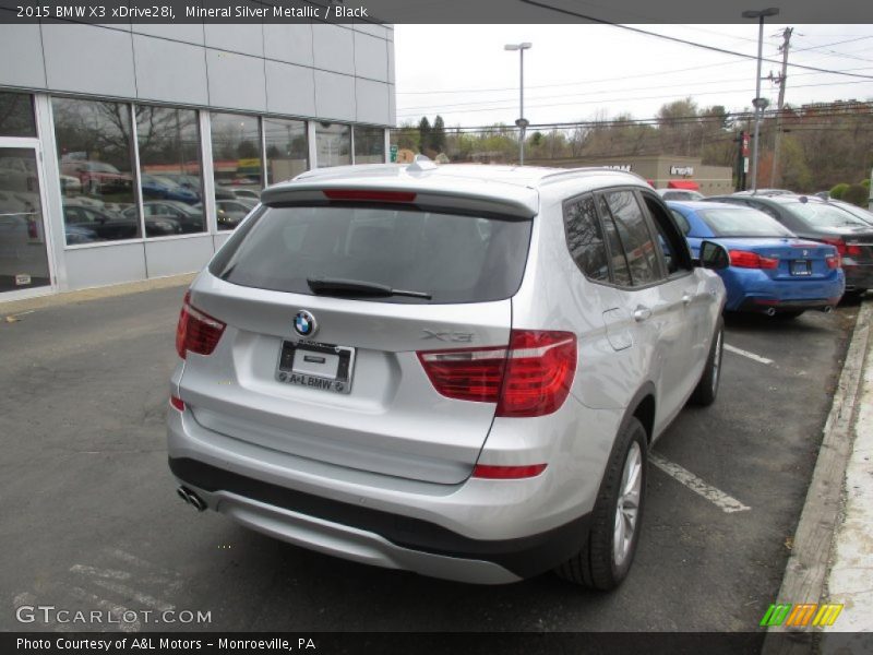 Mineral Silver Metallic / Black 2015 BMW X3 xDrive28i