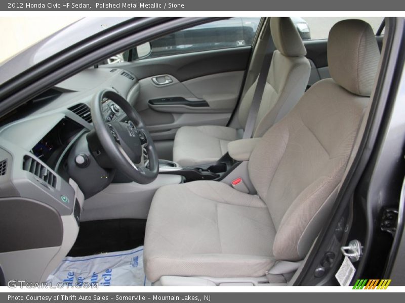 Polished Metal Metallic / Stone 2012 Honda Civic HF Sedan
