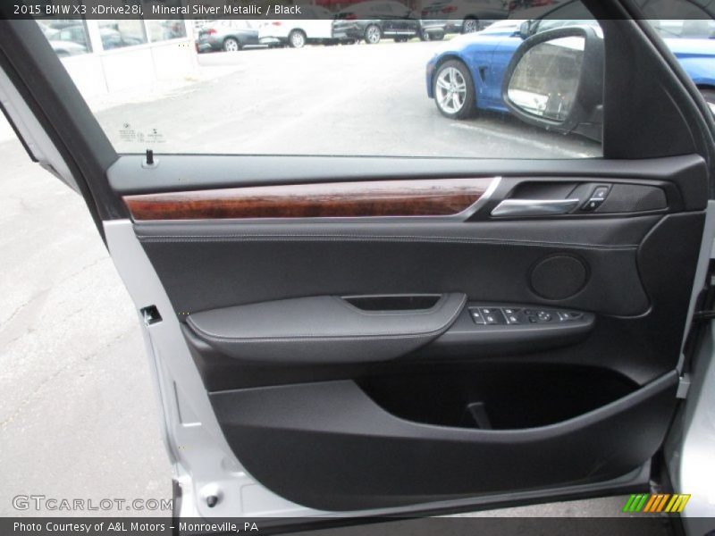 Mineral Silver Metallic / Black 2015 BMW X3 xDrive28i