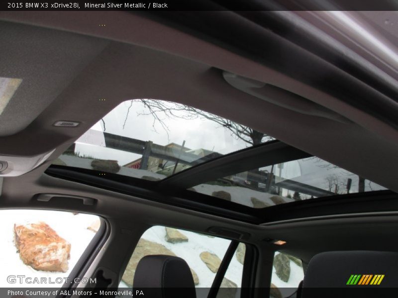 Mineral Silver Metallic / Black 2015 BMW X3 xDrive28i