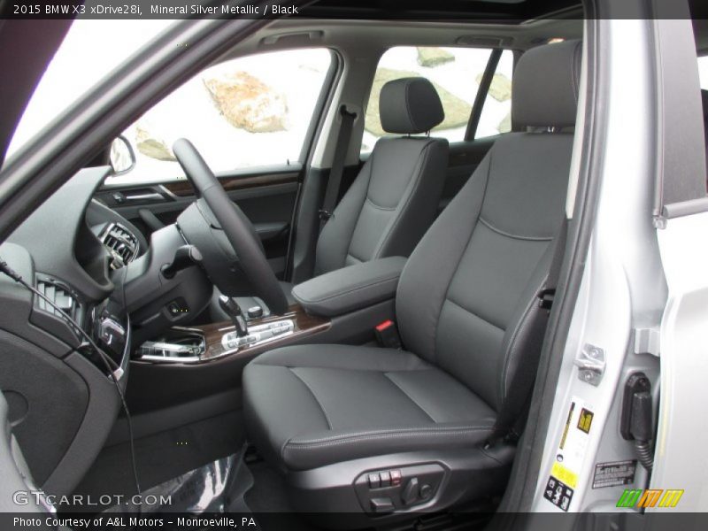 Mineral Silver Metallic / Black 2015 BMW X3 xDrive28i