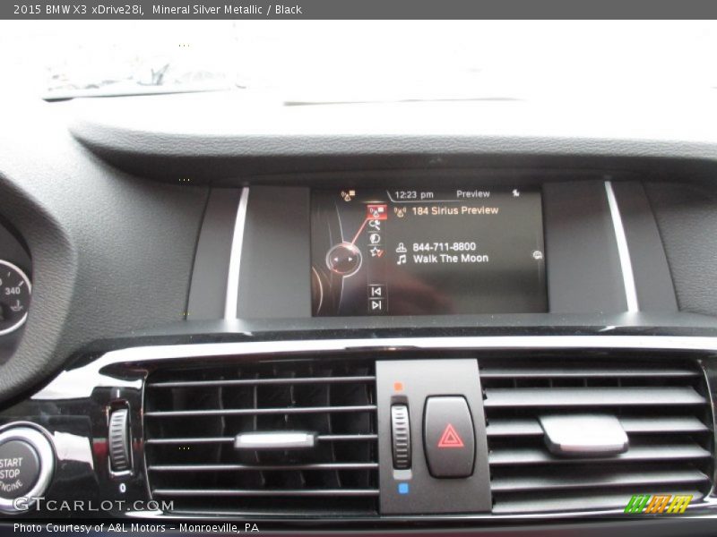 Mineral Silver Metallic / Black 2015 BMW X3 xDrive28i