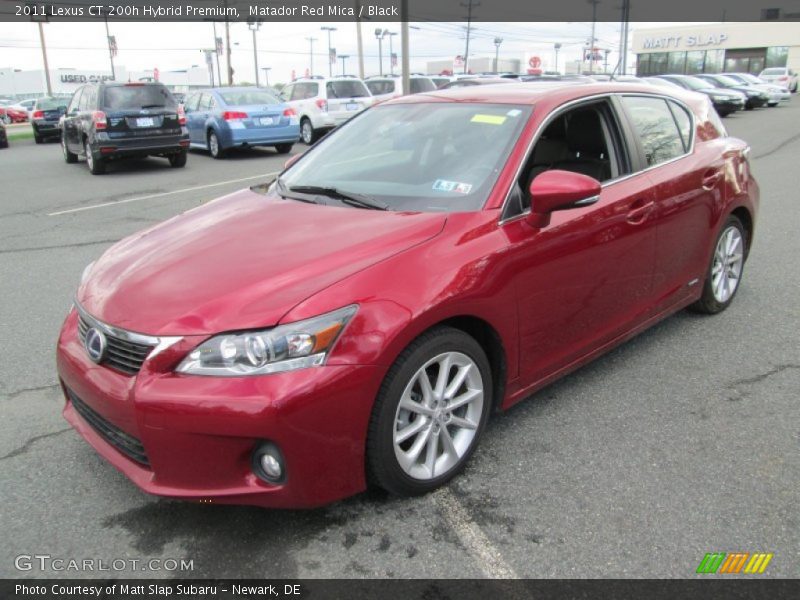 Matador Red Mica / Black 2011 Lexus CT 200h Hybrid Premium