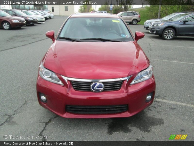 Matador Red Mica / Black 2011 Lexus CT 200h Hybrid Premium