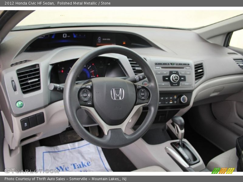 Polished Metal Metallic / Stone 2012 Honda Civic HF Sedan