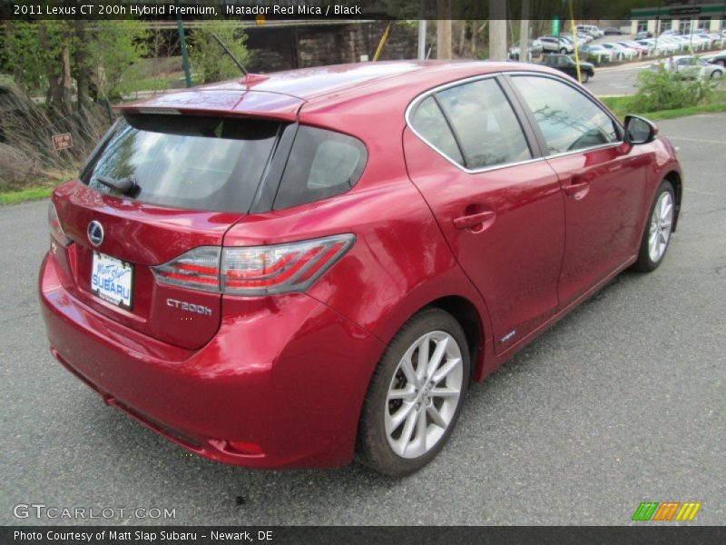 Matador Red Mica / Black 2011 Lexus CT 200h Hybrid Premium