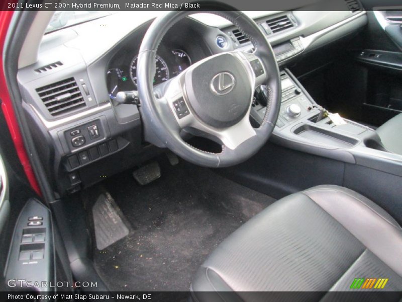 Matador Red Mica / Black 2011 Lexus CT 200h Hybrid Premium
