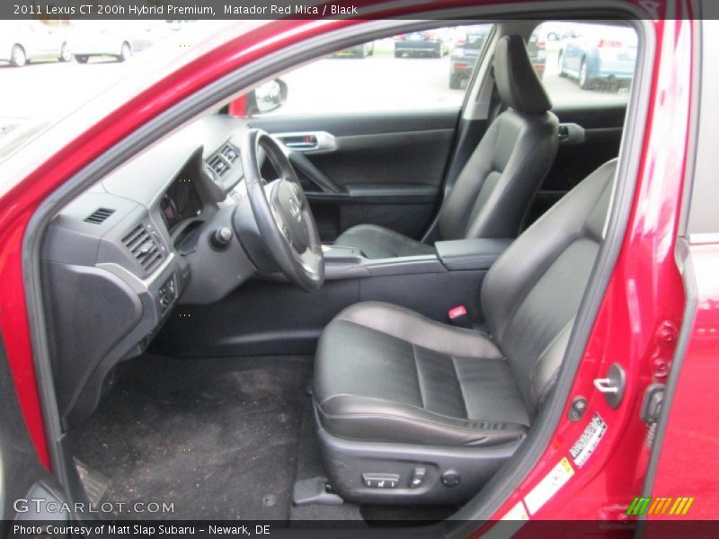Matador Red Mica / Black 2011 Lexus CT 200h Hybrid Premium