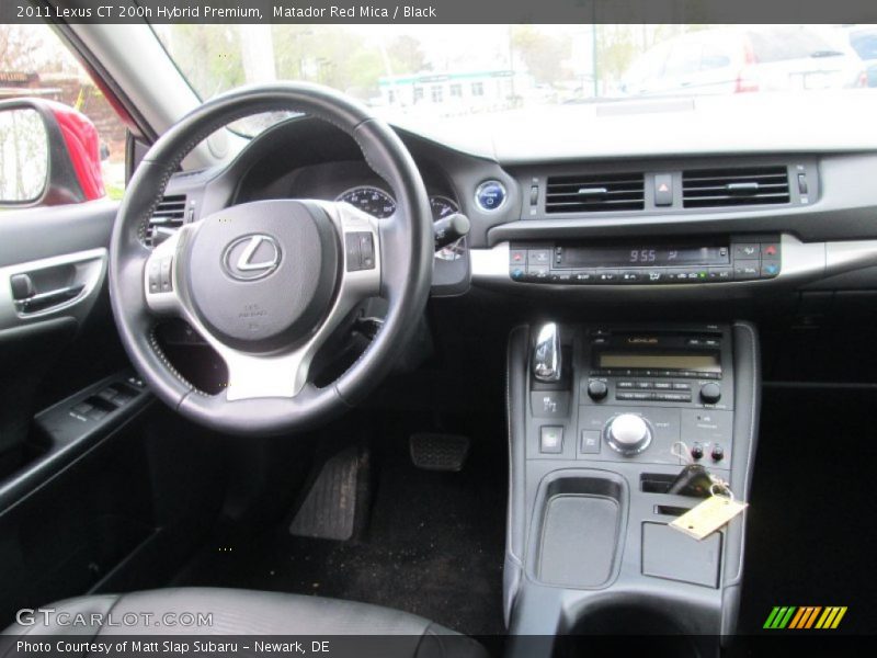 Matador Red Mica / Black 2011 Lexus CT 200h Hybrid Premium