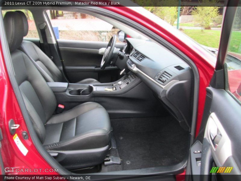 Matador Red Mica / Black 2011 Lexus CT 200h Hybrid Premium