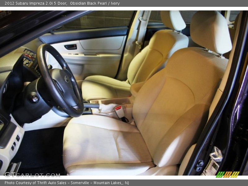 Obsidian Black Pearl / Ivory 2012 Subaru Impreza 2.0i 5 Door