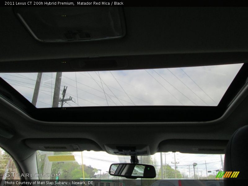 Matador Red Mica / Black 2011 Lexus CT 200h Hybrid Premium