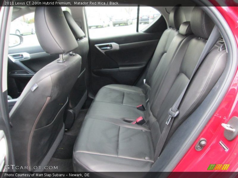 Matador Red Mica / Black 2011 Lexus CT 200h Hybrid Premium