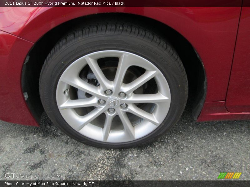 Matador Red Mica / Black 2011 Lexus CT 200h Hybrid Premium