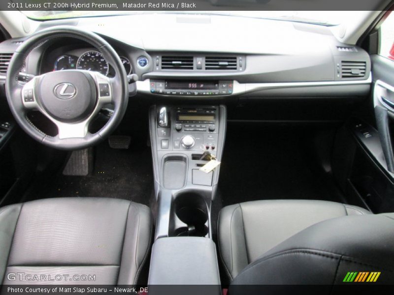 Matador Red Mica / Black 2011 Lexus CT 200h Hybrid Premium