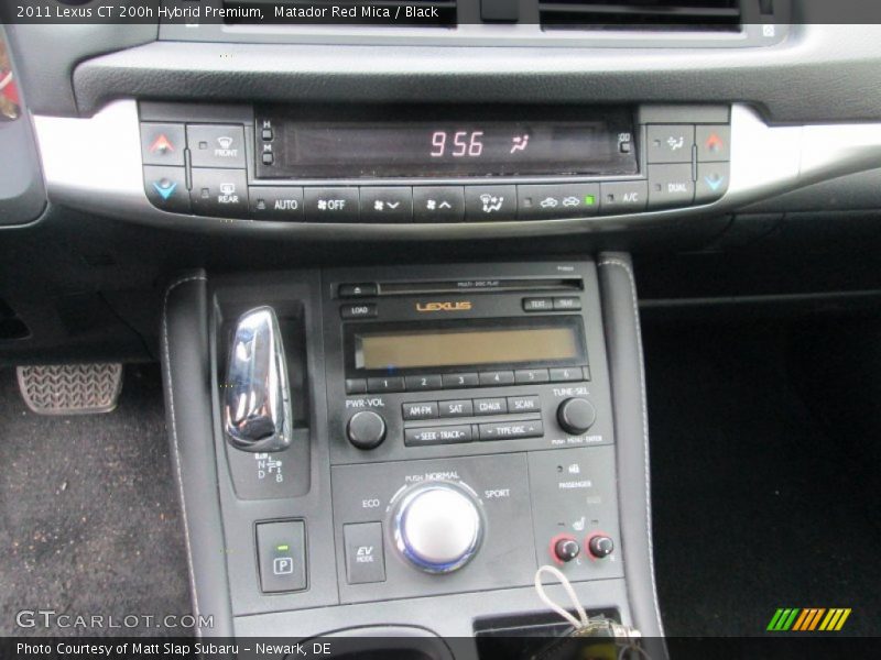 Matador Red Mica / Black 2011 Lexus CT 200h Hybrid Premium