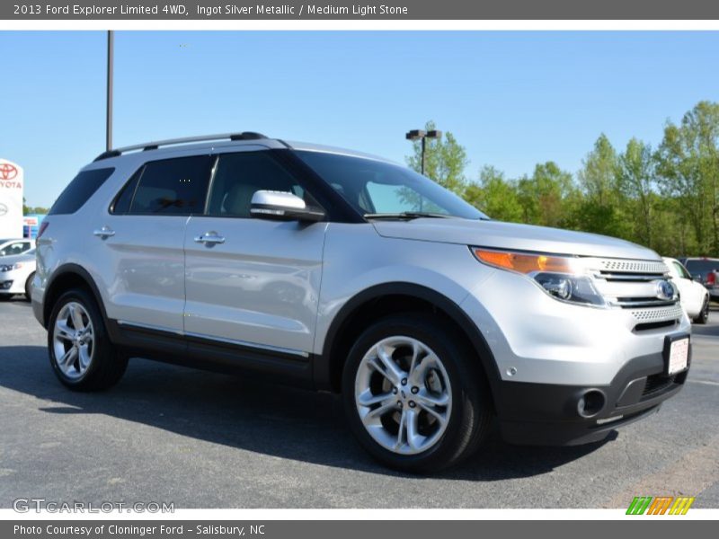 Ingot Silver Metallic / Medium Light Stone 2013 Ford Explorer Limited 4WD