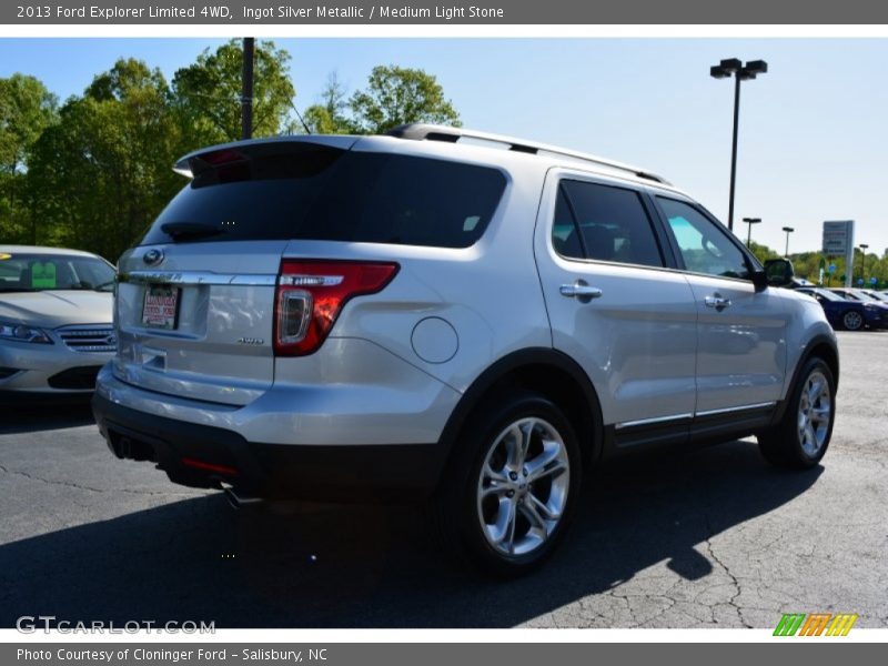 Ingot Silver Metallic / Medium Light Stone 2013 Ford Explorer Limited 4WD