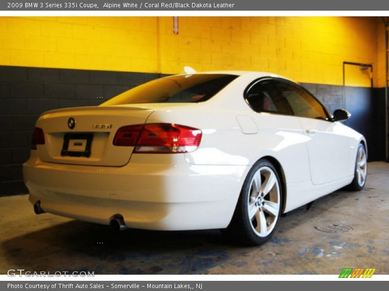 Alpine White / Coral Red/Black Dakota Leather 2009 BMW 3 Series 335i Coupe