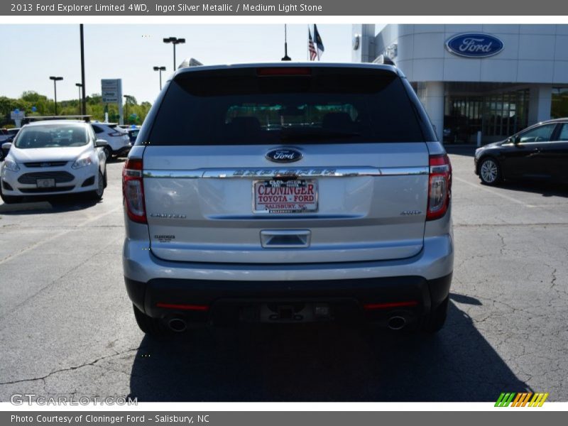 Ingot Silver Metallic / Medium Light Stone 2013 Ford Explorer Limited 4WD