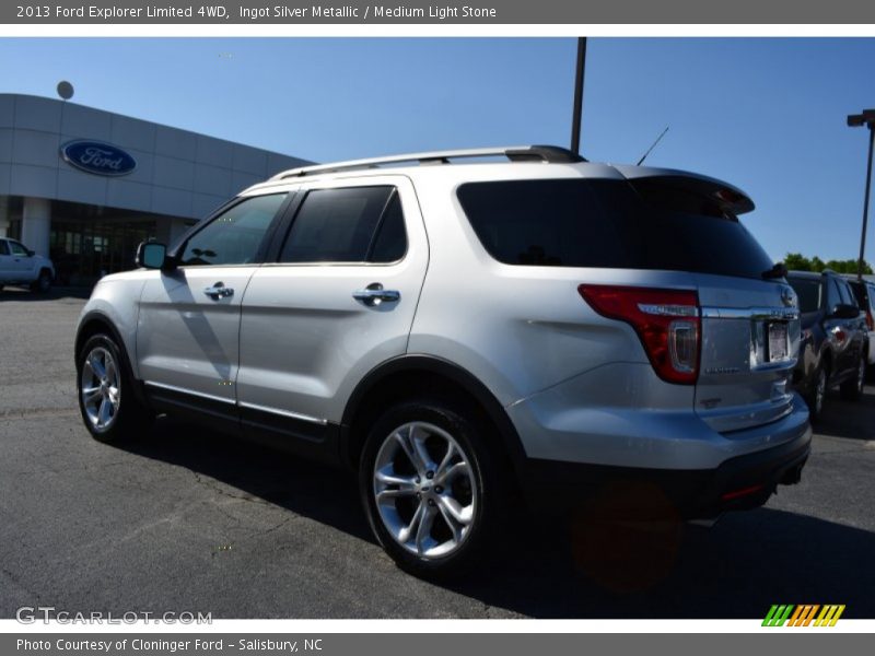 Ingot Silver Metallic / Medium Light Stone 2013 Ford Explorer Limited 4WD