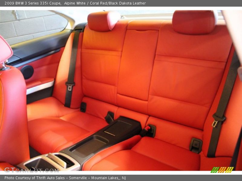 Alpine White / Coral Red/Black Dakota Leather 2009 BMW 3 Series 335i Coupe