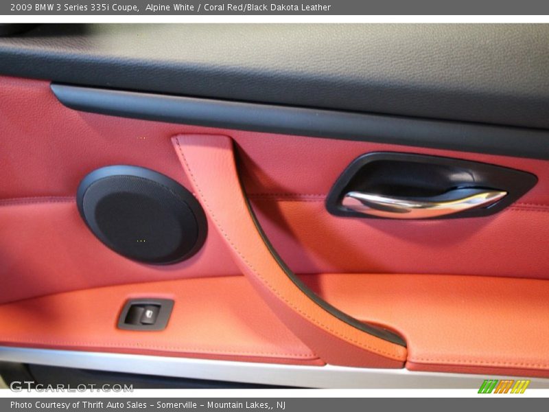 Alpine White / Coral Red/Black Dakota Leather 2009 BMW 3 Series 335i Coupe