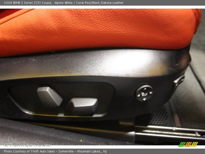 Alpine White / Coral Red/Black Dakota Leather 2009 BMW 3 Series 335i Coupe