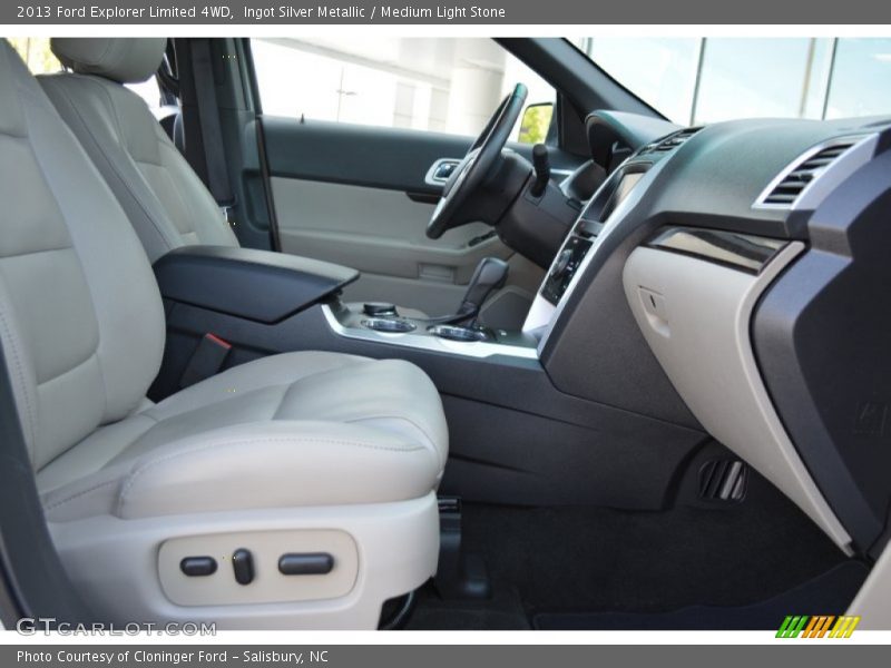 Ingot Silver Metallic / Medium Light Stone 2013 Ford Explorer Limited 4WD