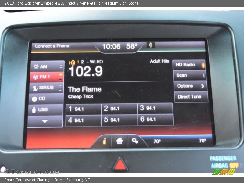 Ingot Silver Metallic / Medium Light Stone 2013 Ford Explorer Limited 4WD